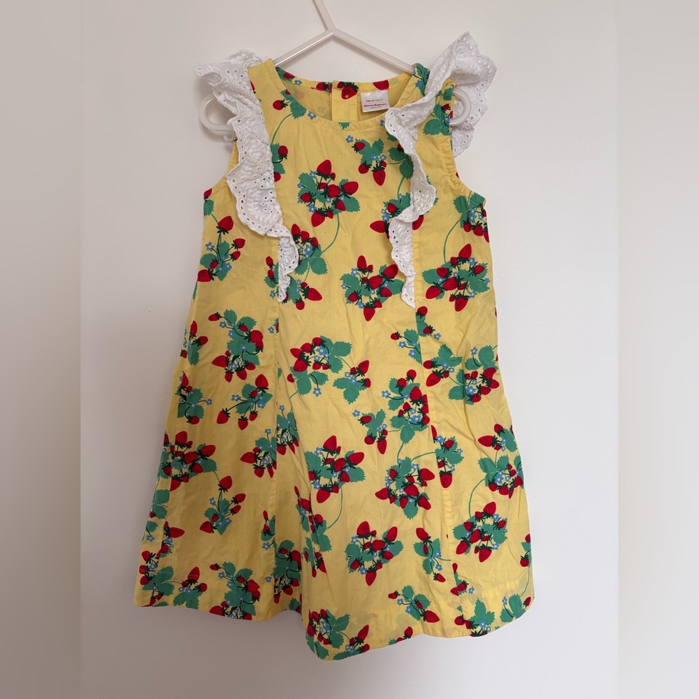 Strawberries Hanna Andersson Sleeveless Dress with Lace
